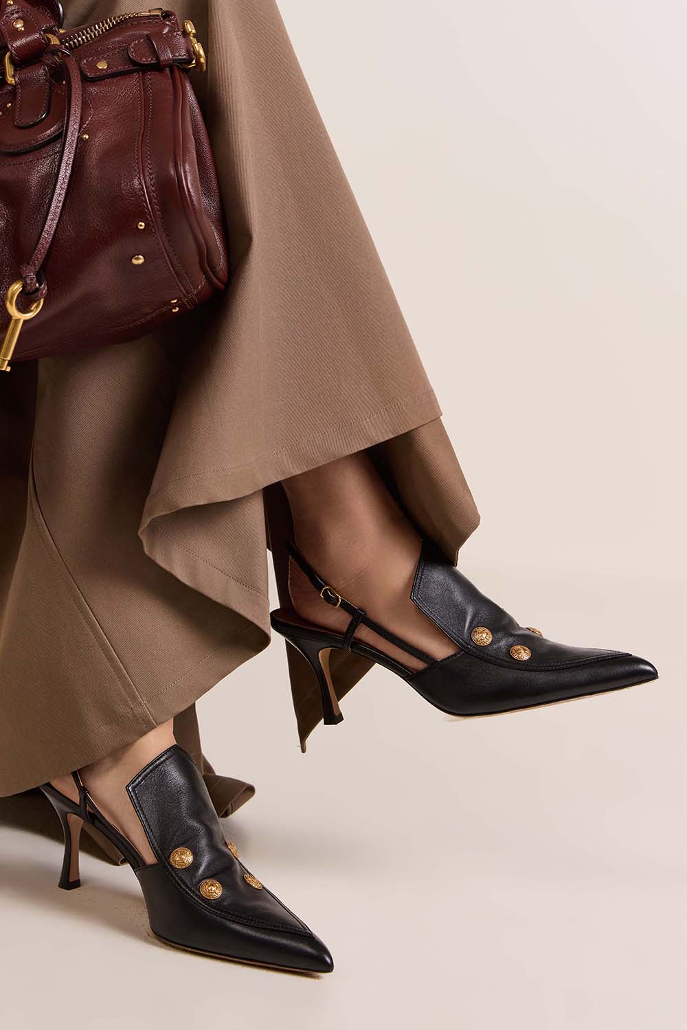 נעלי עקב סלינג בק